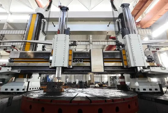 Diâmetro de gerencio vertical 2500 da máquina do torno do CNC da coluna dobro