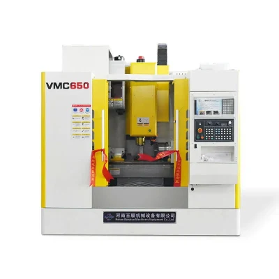 Fresadora Mini Vmc650 Torno Máquina Centro de usinagem vertical CNC de alta precisão